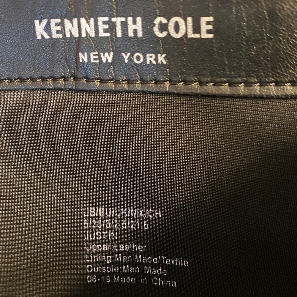 Kenneth Cole Black Leather Knee High Boots - Picture 12 of 13